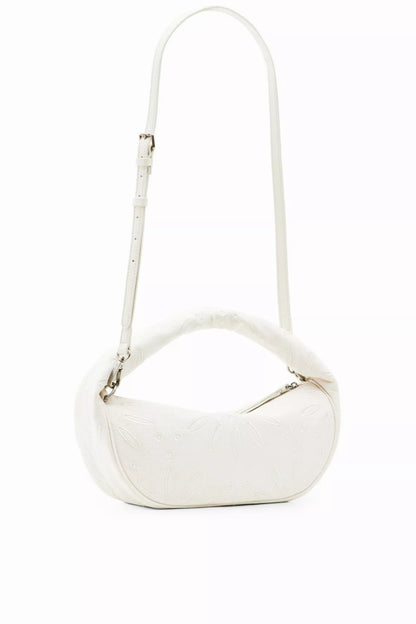 Desigual Women’s White Handbag with Shoulder Strap – Spring/Summer Chic