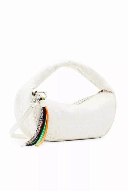 Desigual Women’s White Handbag with Shoulder Strap – Spring/Summer Chic