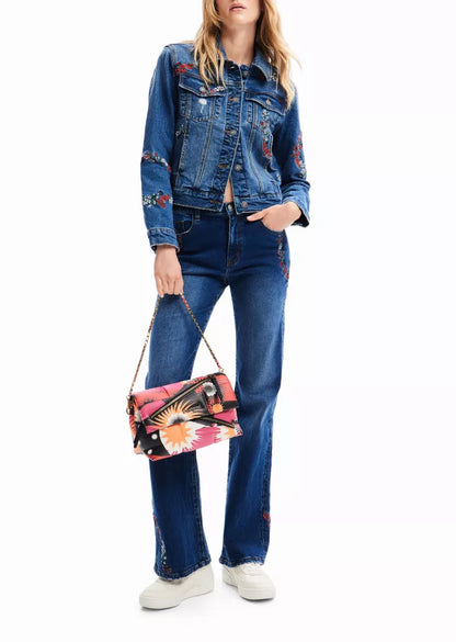 Desigual Convertible Shoulder Bag with Chain Strap – Versatile & Stylish