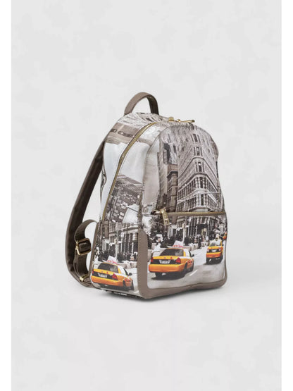 Y Not? Women’s Printed Beige Rucksack – Stylish Fall/Winter Backpack