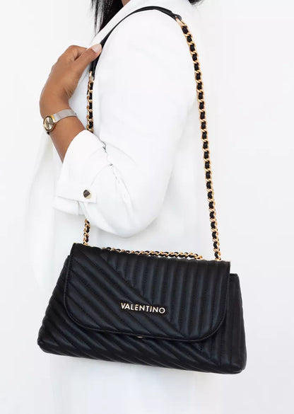 Valentino Chain Shoulder Bag with Contrasting Details
