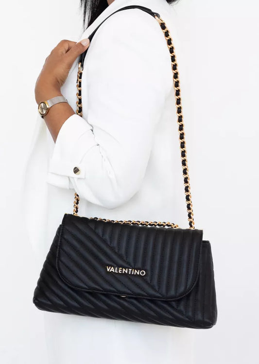 Valentino Chain Shoulder Bag with Contrasting Details