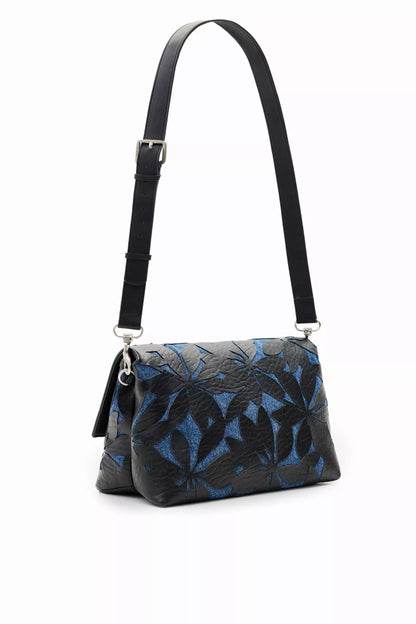 Desigual Black and Blue Bag with Adjustable Strap & Multiple Compartments