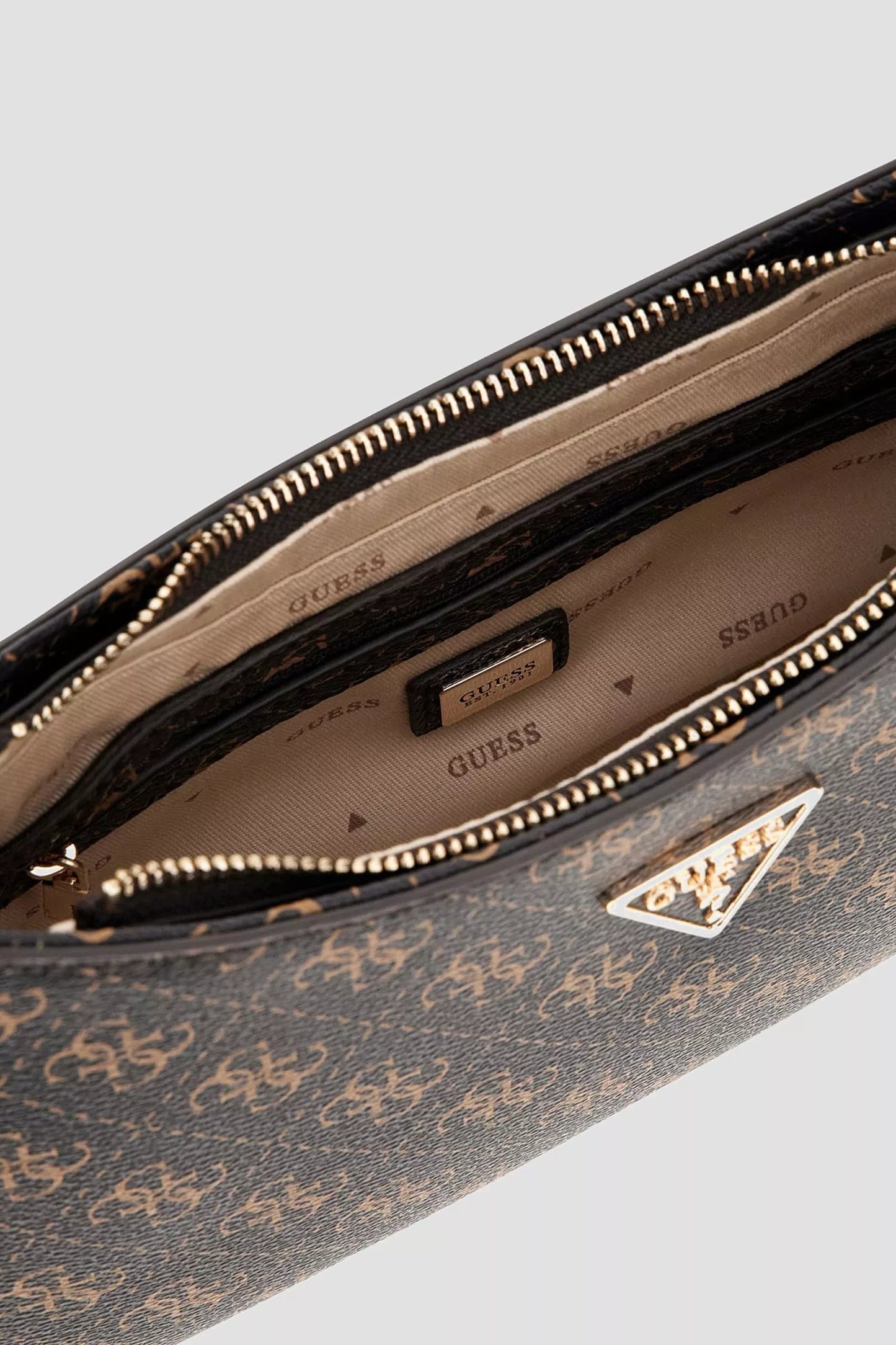 GUESS Women’s Brown Printed Shoulder Bag – Fall/Winter Premium Collection