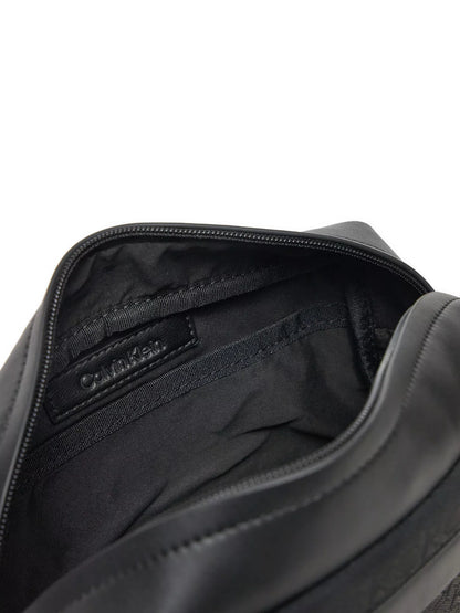 Calvin Klein Men’s Pochette & Beauty Bag – Sleek Polyurethane Organizer