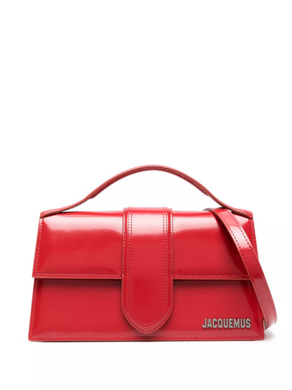 Jacquemus Le Grand Bambino Red Leather Shoulder Bag – Designer Luxury Handbag