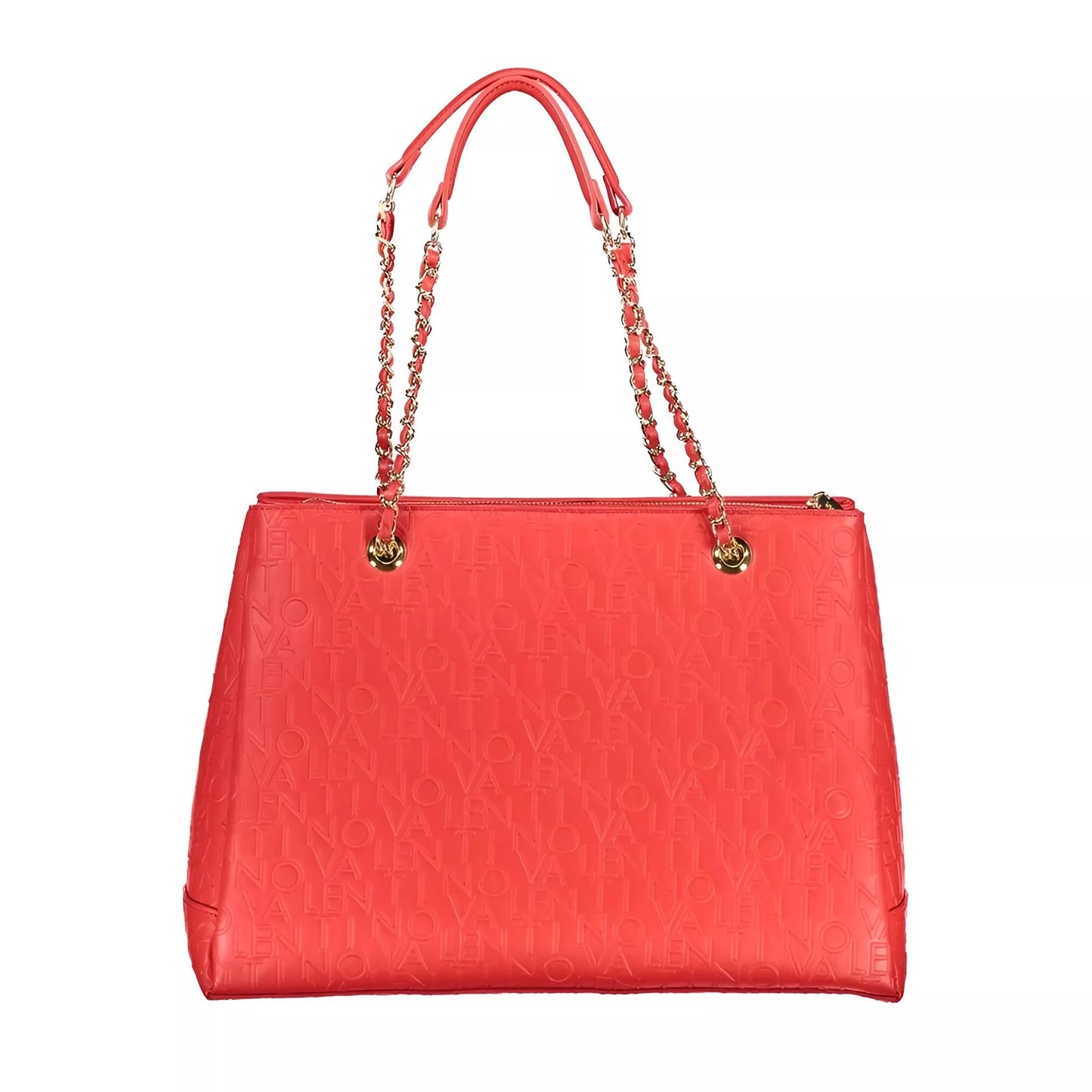 Valentino Chain Shoulder Bag with Dual Compartments and Central Pocket