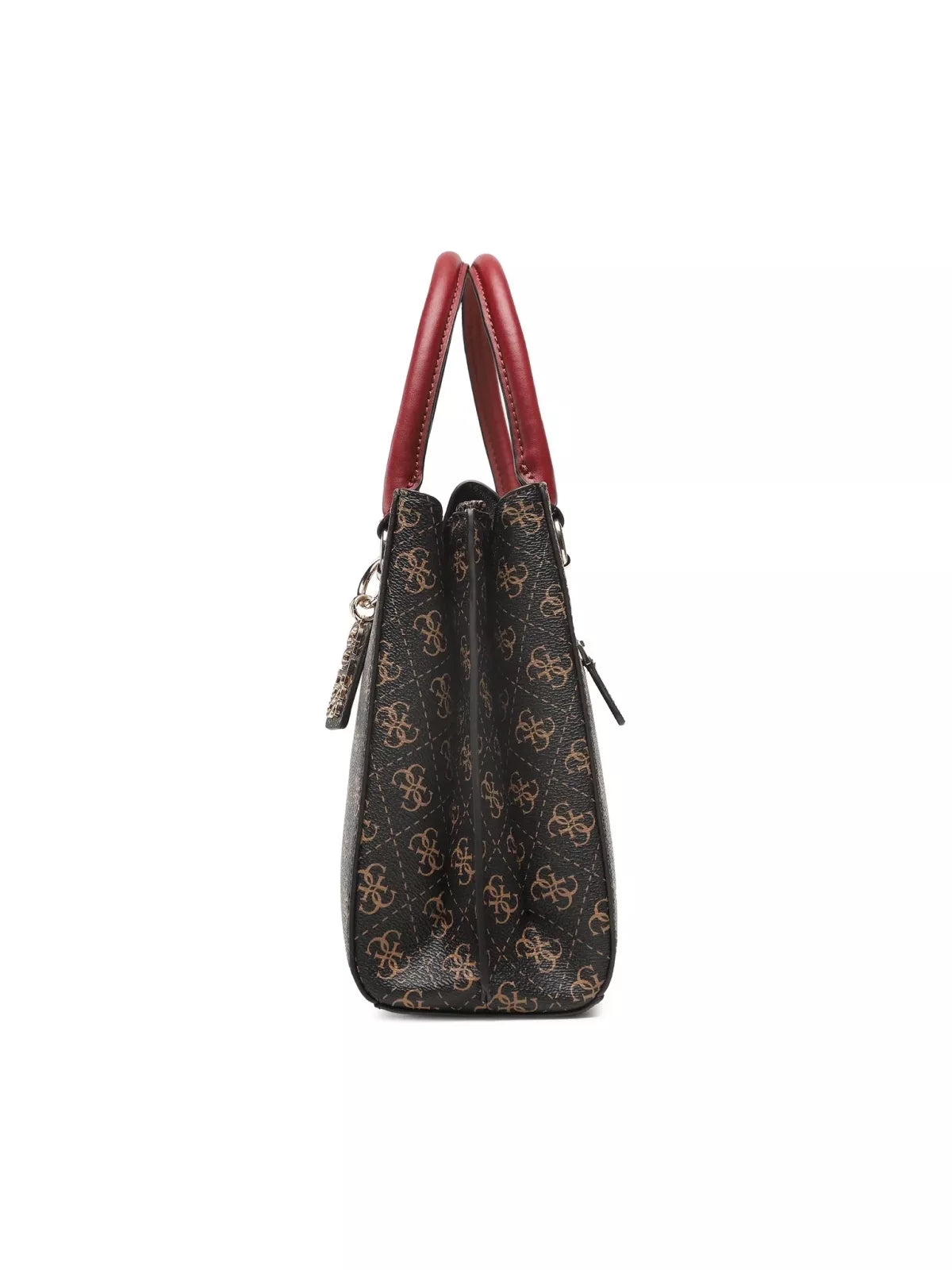 Guess Women’s Brown Zip-Fastening Handbag – Spacious Fall/Winter Tote