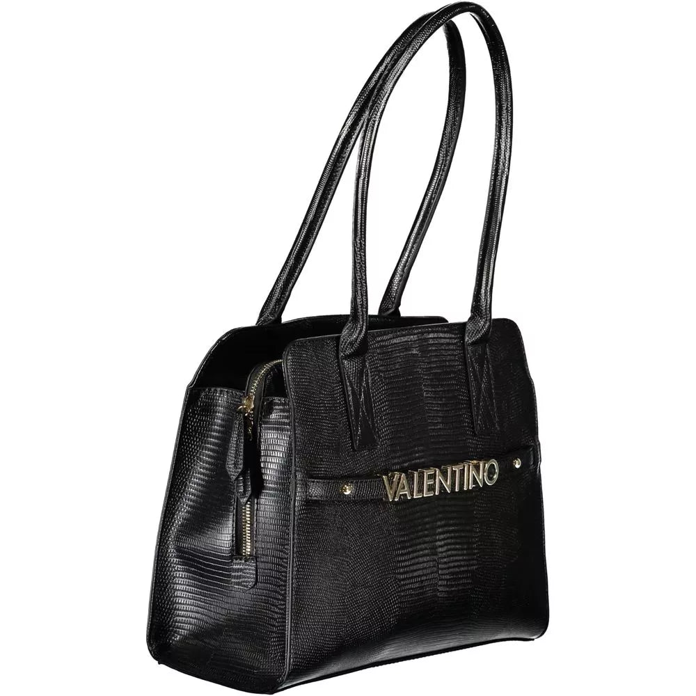 Valentino Eco Luxe Recycled Shoulder Bag with Multi-Compartment Design