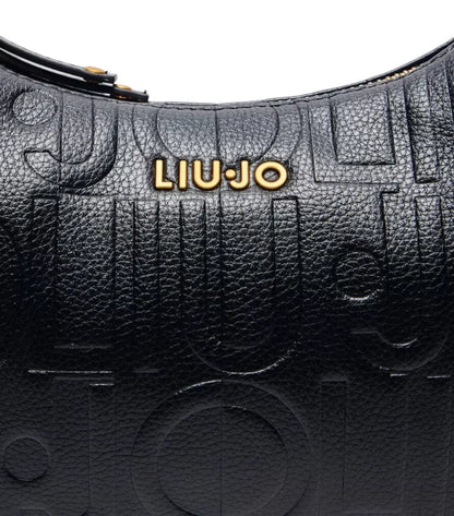 Liu Jo Women’s White/Black Print Bag with Zip Fastening