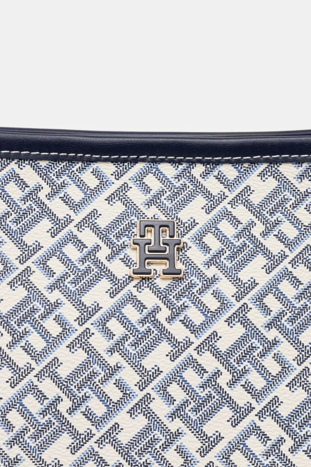 Tommy Hilfiger Large Women’s Bag with Logo Print – 100% Polyurethane, Spring/Summer Handbag