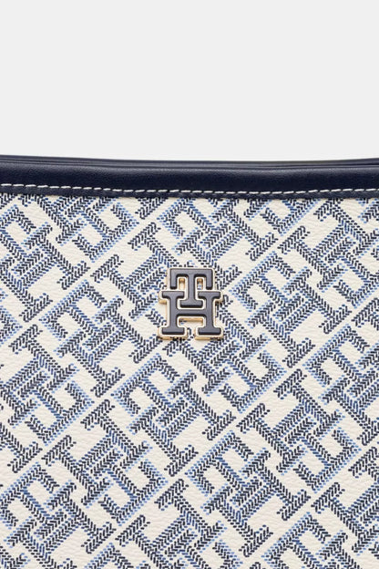 Tommy Hilfiger Large Women’s Bag with Logo Print – 100% Polyurethane, Spring/Summer Handbag