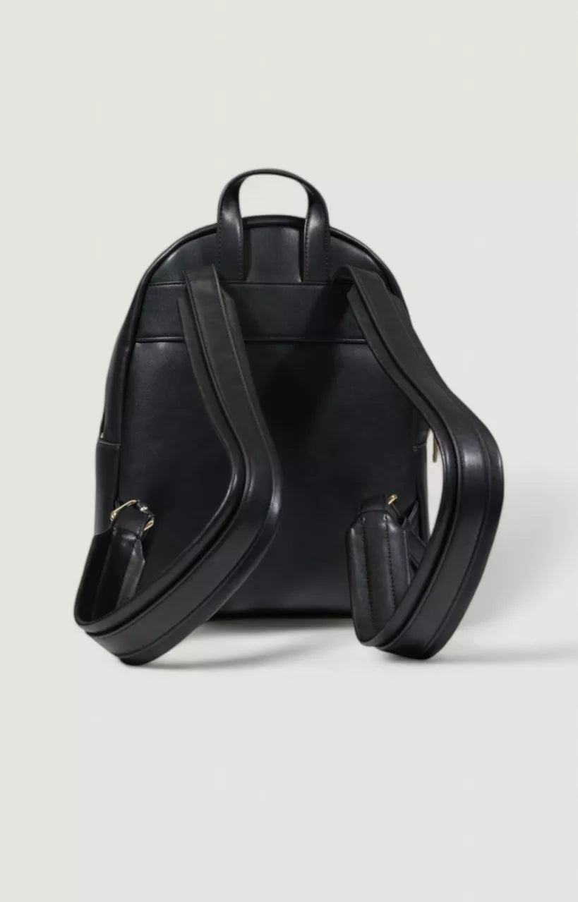 Love Moschino Women’s Black Plain Rucksack with Zip