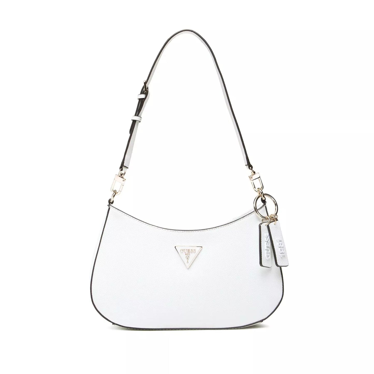 Guess Women’s White Faux Leather Handbag – Chic & Versatile Everyday Bag
