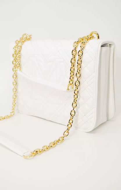 Love Moschino Women’s White Bag – Elegant & Chic Faux Leather