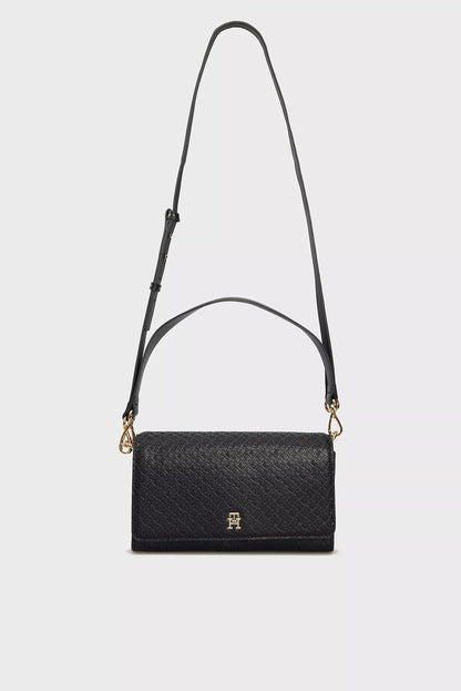 Tommy Hilfiger Women’s Medium Black Bag – 100% Polyurethane, Spring/Summer Bag