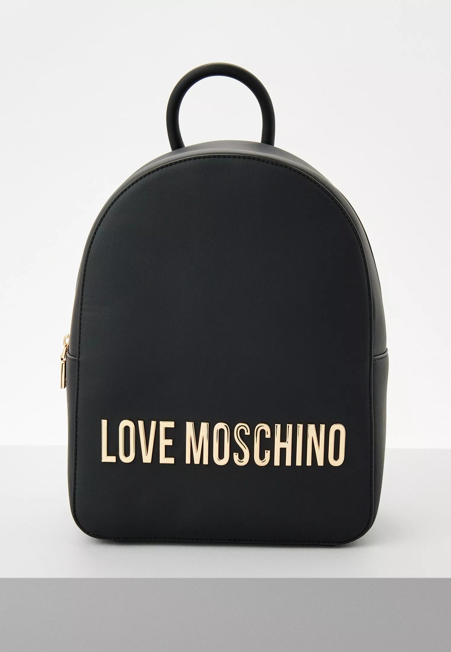 Love Moschino Women’s Black Faux Leather Rucksack – Chic & Functional