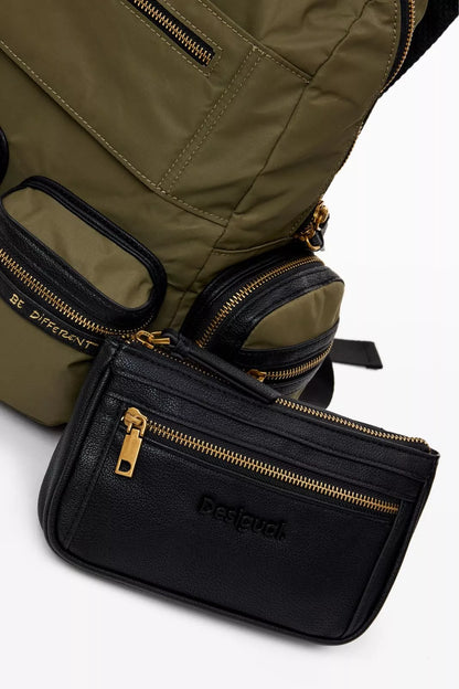 Desigual Women’s Green Rucksack – Fall/Winter Stylish Everyday Backpack