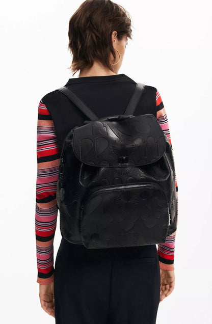 Desigual Women’s Black Convertible Handbag & Rucksack – 2-in-1 Fall/Winter Bag