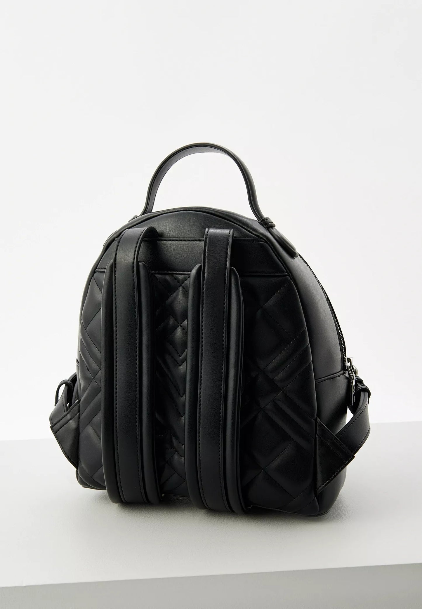 Love Moschino Women’s Black Rucksack with Front Pockets – Elegant Everyday Backpack