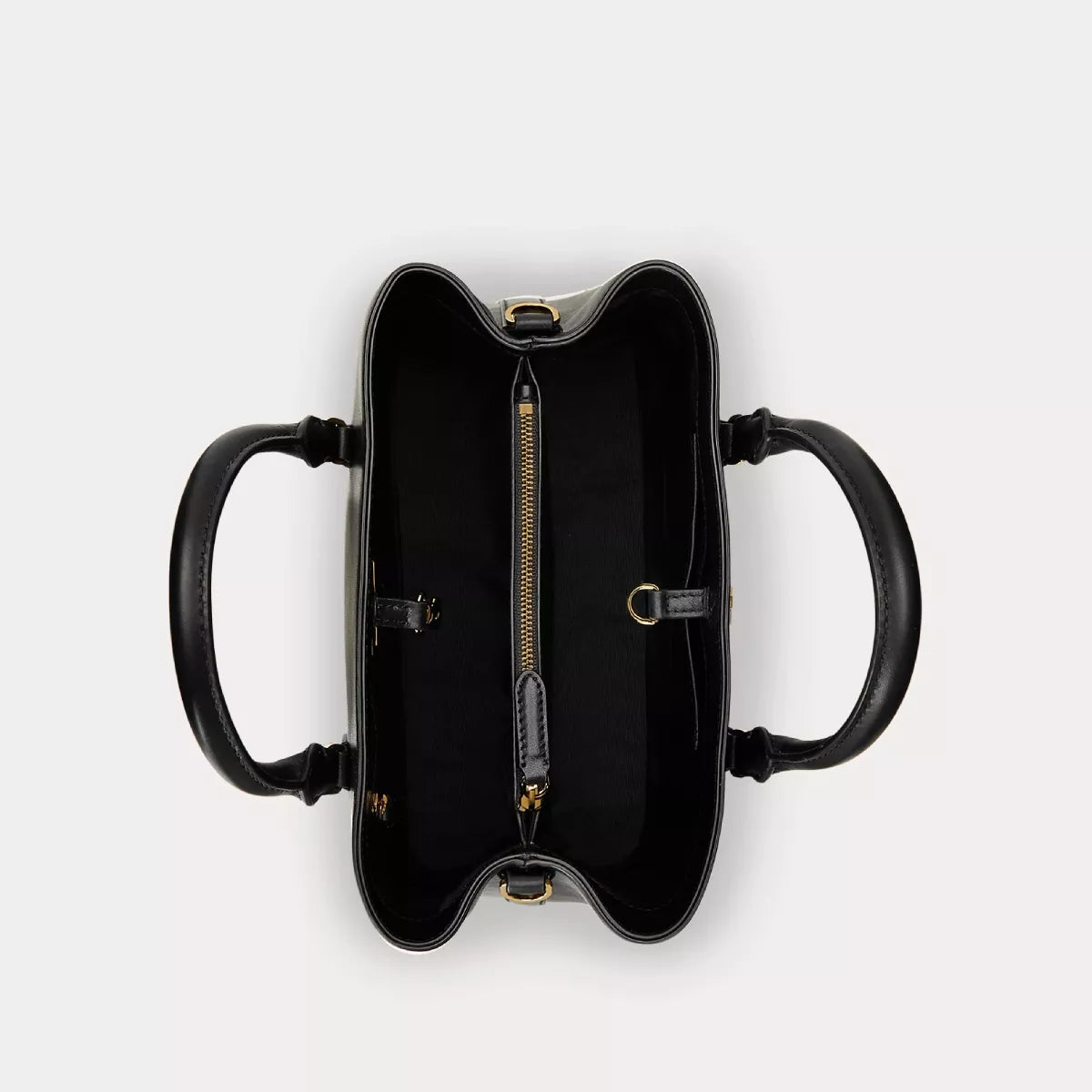 Ralph Lauren Signature Leather Handbag with Removable Shoulder Strap