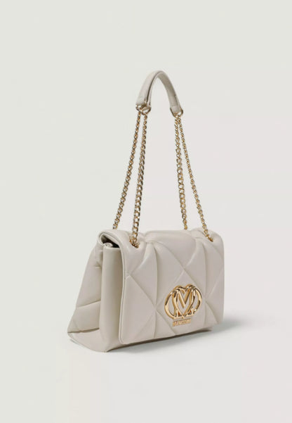 Love Moschino Women’s Shoulder Bag – Beige & Black Spring/Summer Elegance