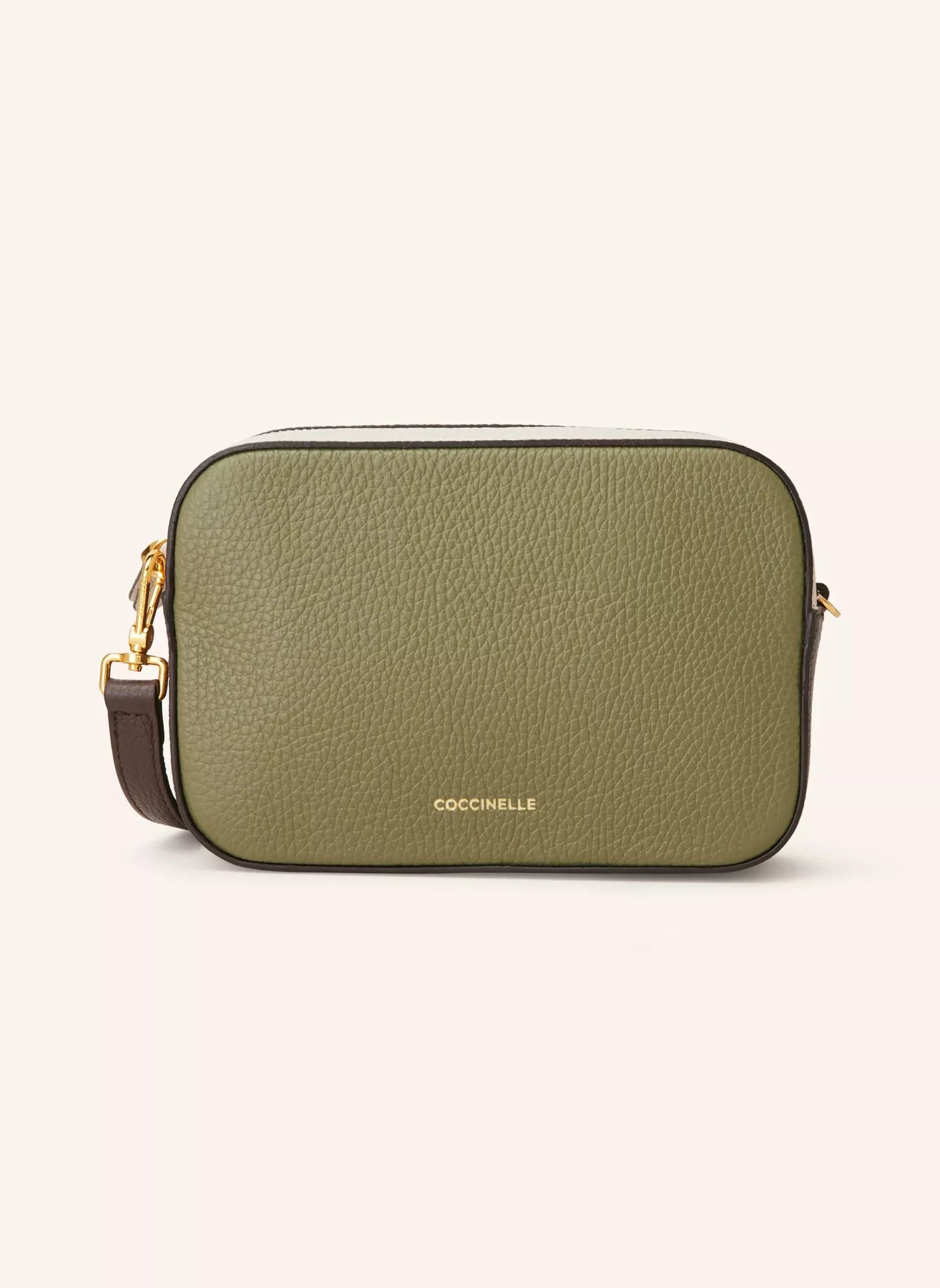 Coccinelle Women’s Green Leather Shoulder Bag