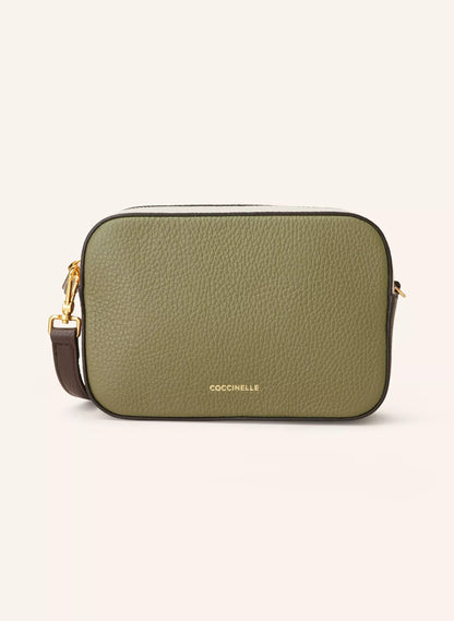 Coccinelle Women’s Green Leather Shoulder Bag
